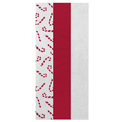 Candy Canes/Red/White 3-Pack Assortment Christmas Tissue Paper, 30 sheets for only USD 4.49 | Hallmark