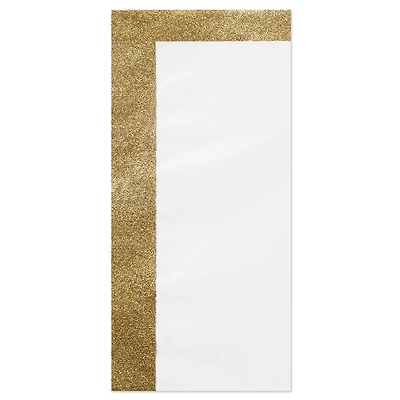 White Tissue Paper With Gold Glitter Edges, 4 Sheets for only USD 3.99 | Hallmark