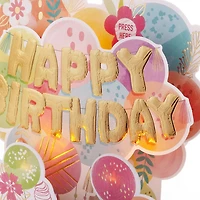 Balloons Musical 3D Pop-Up Birthday Card With Light for only USD 9.99 | Hallmark
