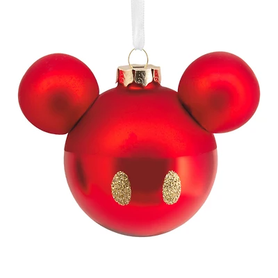 Disney Mickey Mouse Ears Icon Glass Hallmark Ornament for only USD 14.99 | Hallmark