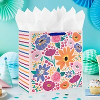 15" Pink Garden Floral Extra-Deep Gift Bag for only USD 5.49 | Hallmark