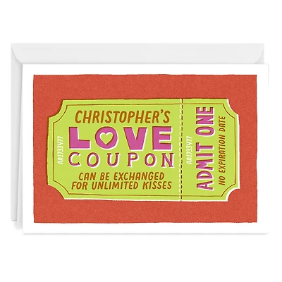 Love Coupon Ticket Custom Love Card for only USD 4.99 | Hallmark