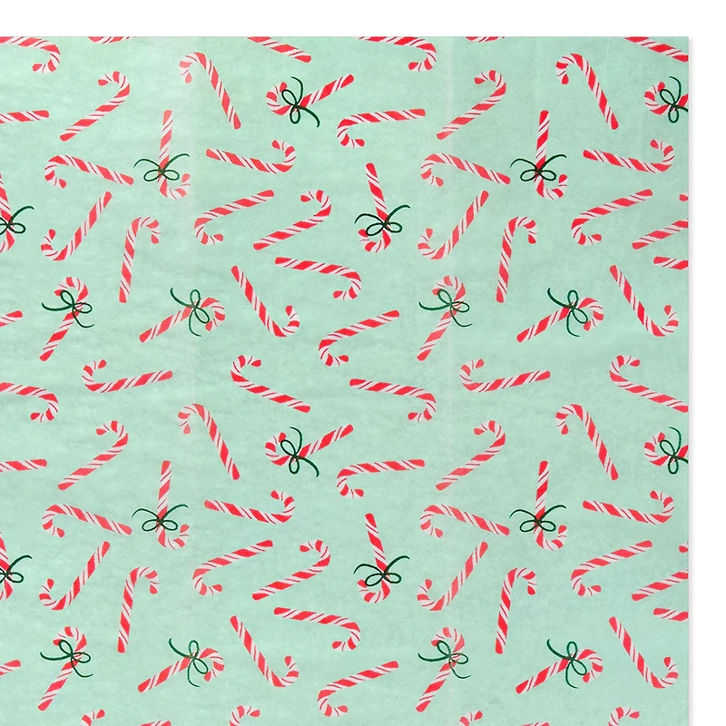 Peppermint-Scented Candy Canes on Green Christmas Tissue Paper, 4 sheets for only USD 2.49 | Hallmark