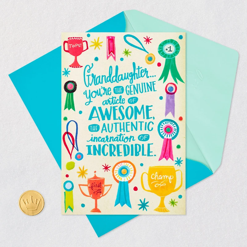 Awesome and Incredible Birthday Card for Granddaughter for only USD 4.99 | Hallmark