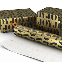 Joy on Gold Metallic Holiday Wrapping Paper Roll, 22.5 sq. ft. for only USD 4.99 | Hallmark