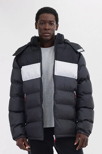 Colour Block Bomber Jacket