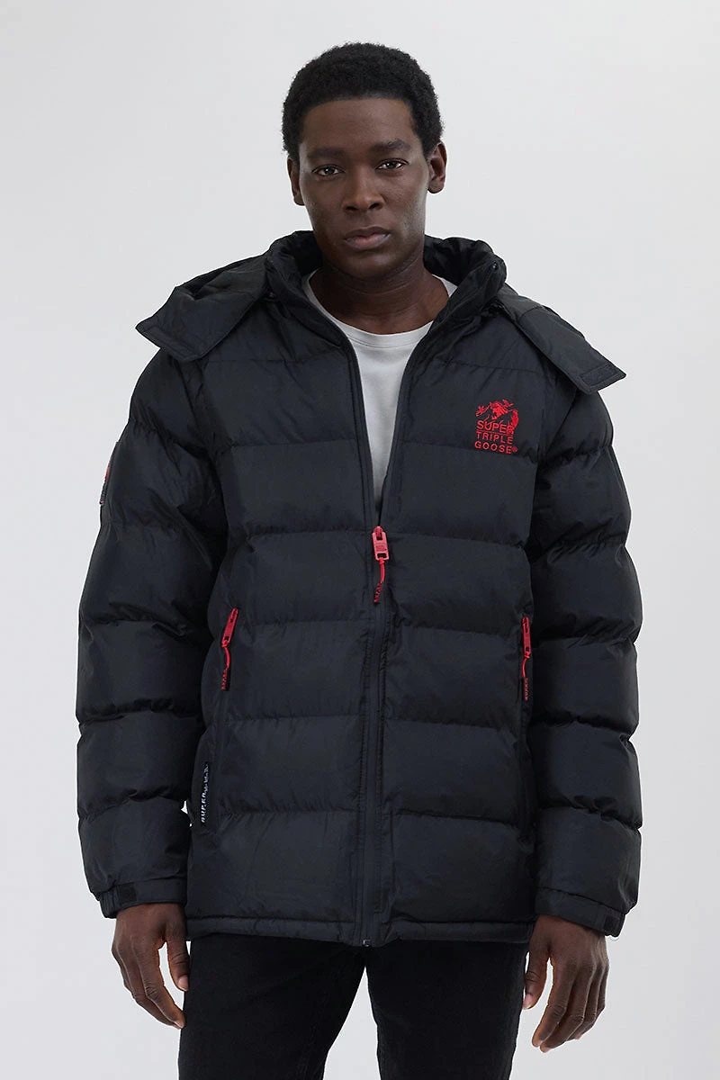 Super Triple Goose Zip Off Sleeve Bomber Jacket