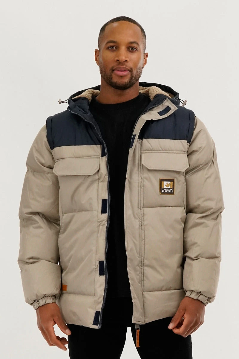 Canada Work Gear Removable Sleeve Parka Jacket