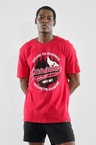 Canada Weather Gear Discover The Adventure Print Tee