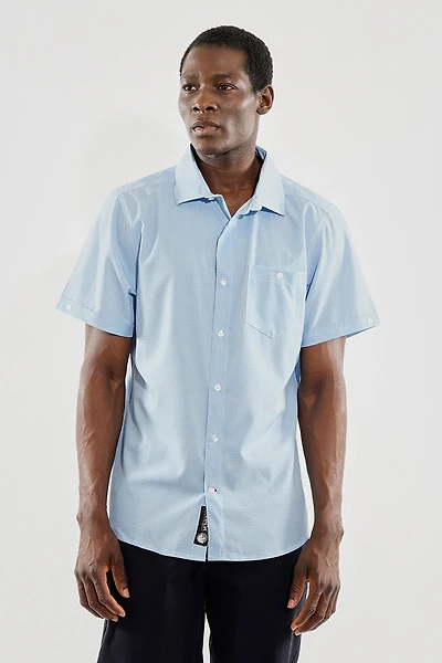 Canada Weather Gear Travel Collection Patterned Button Up Casual Shirt