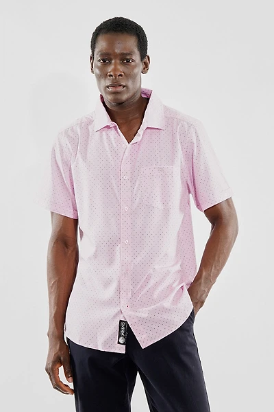 Canada Weather Gear Travel Collection Patterned Button Up Casual Shirt