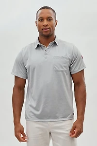 Canada Weather Gear Waffle Texture Polo Shirt