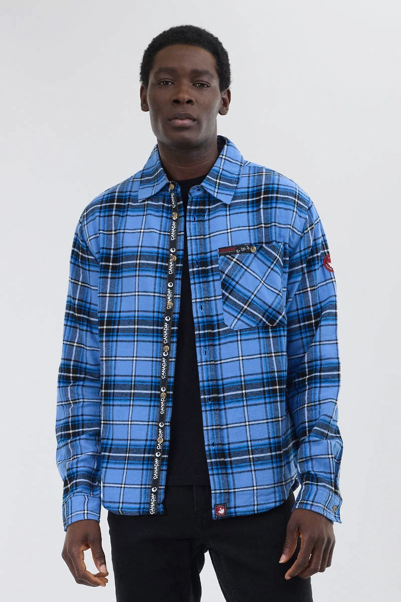 Canada Weather Gear Flannel Button Up Casual Shirt