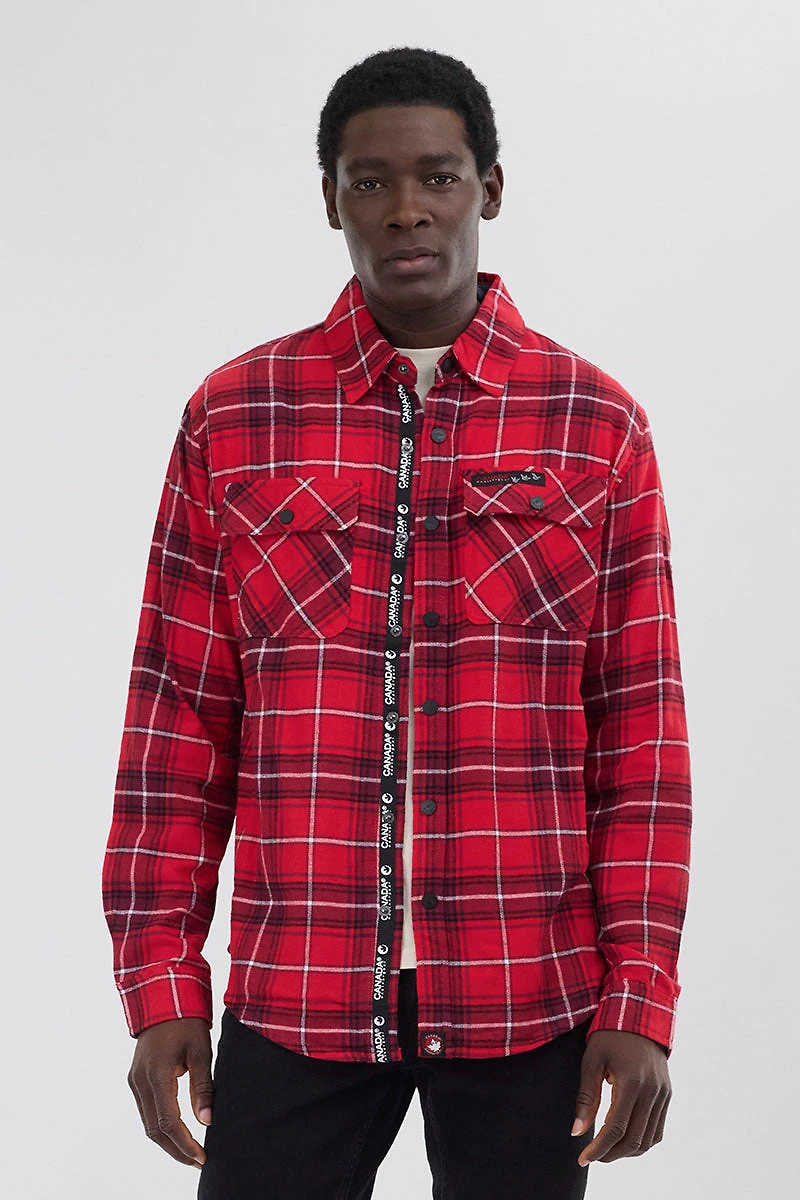 Flannel Button Up Casual Shirt