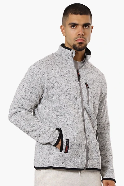 Canada Weather Gear Fleece Full Zip Lightweight Jacket - Grey