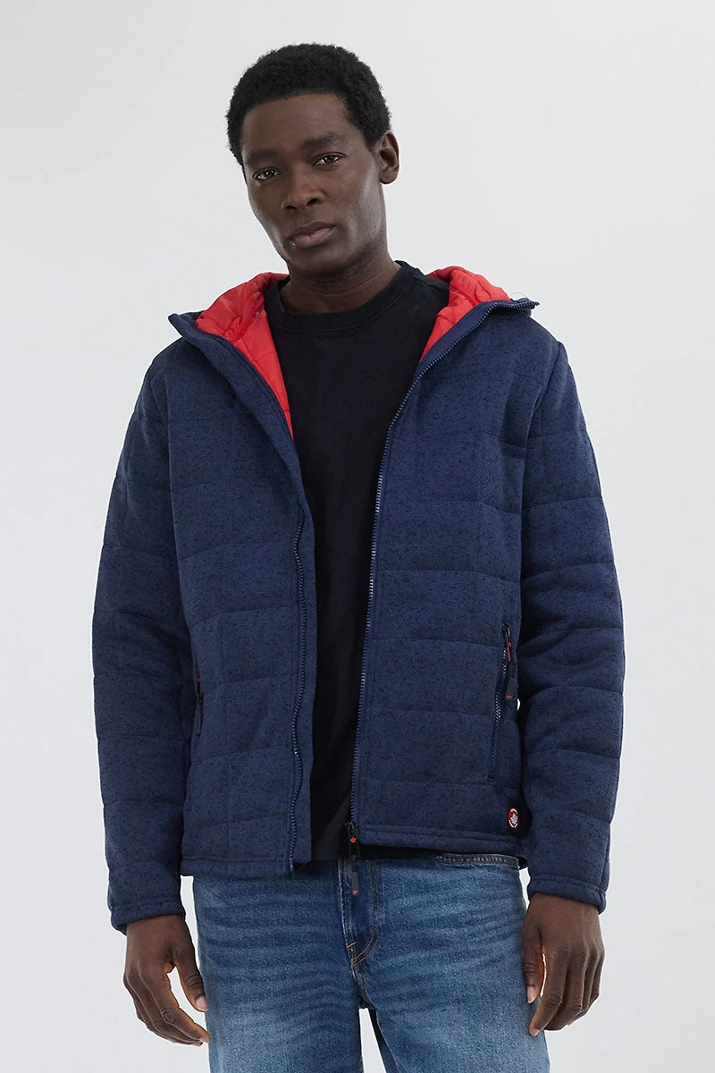 Zip Up Hooded Lightweight Jacket - Navy