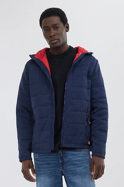 Zip Up Hooded Lightweight Jacket - Navy