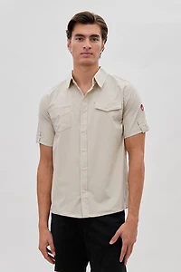 Canada Weather Gear Utility Short Sleeve Casual Shirt
