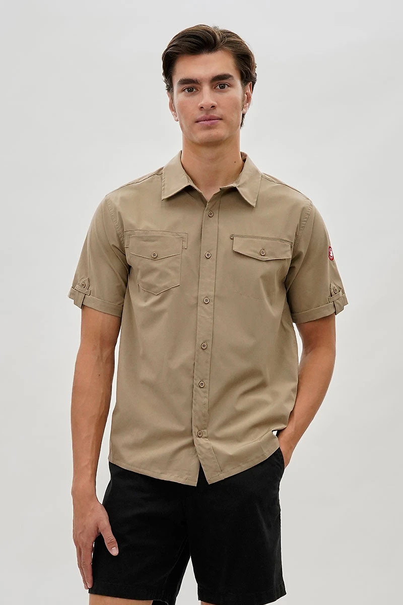 Canada Weather Gear Utility Short Sleeve Casual Shirt