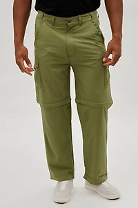 Convertible Utility Cargo Pants - Olive
