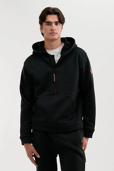 Canada Weather Gear Fleece Half Zip Hoodie