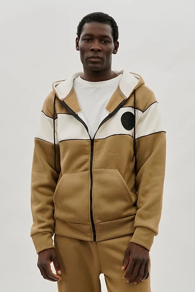 Super Triple Goose Colour Block Zip Up Hoodie