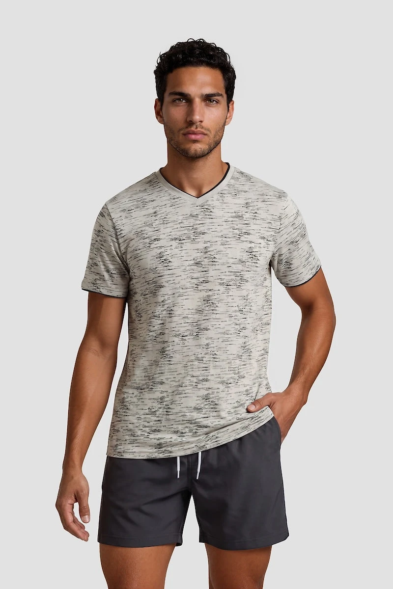 Short Sleeve V Neck Tee