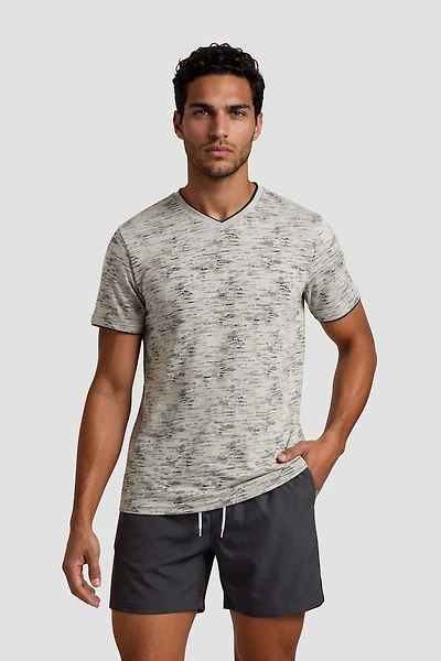 Short Sleeve V Neck Tee
