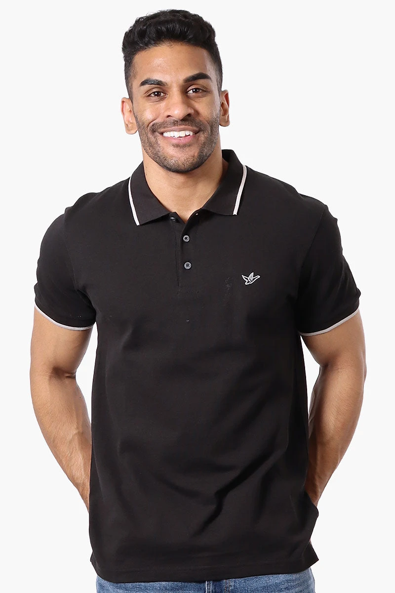 Super Triple Goose Solid Short Sleeve Polo Shirt
