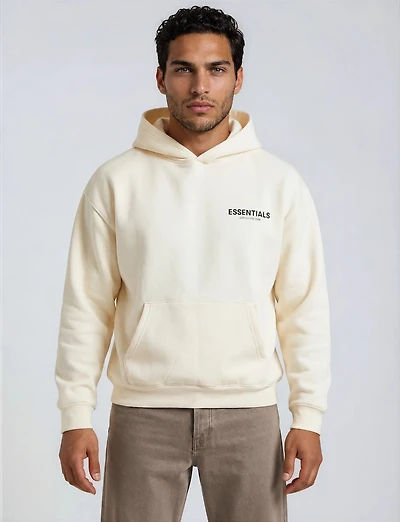 Classic Logo Hoodie - Cream