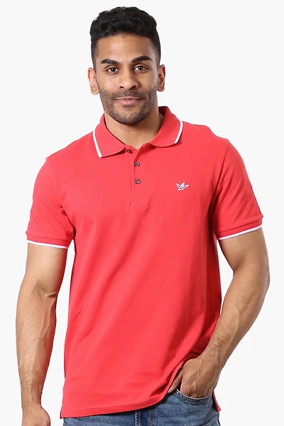 Super Triple Goose Solid Short Sleeve Polo Shirt