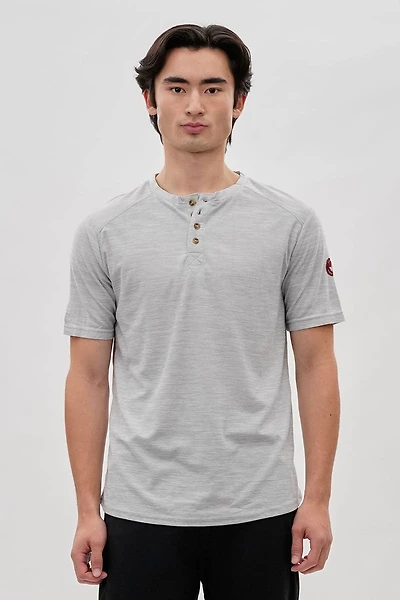 Canada Weather Gear Short Sleeve Henley Tee