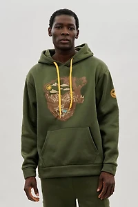 Canada Weather Gear Bear Print Hoodie - Olive