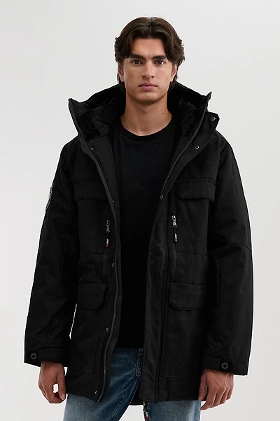 Canada Weather Gear Faux Fur Lined Hood Parka Jacket