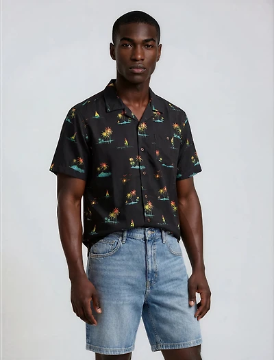 Printed Short Sleeve Shirt