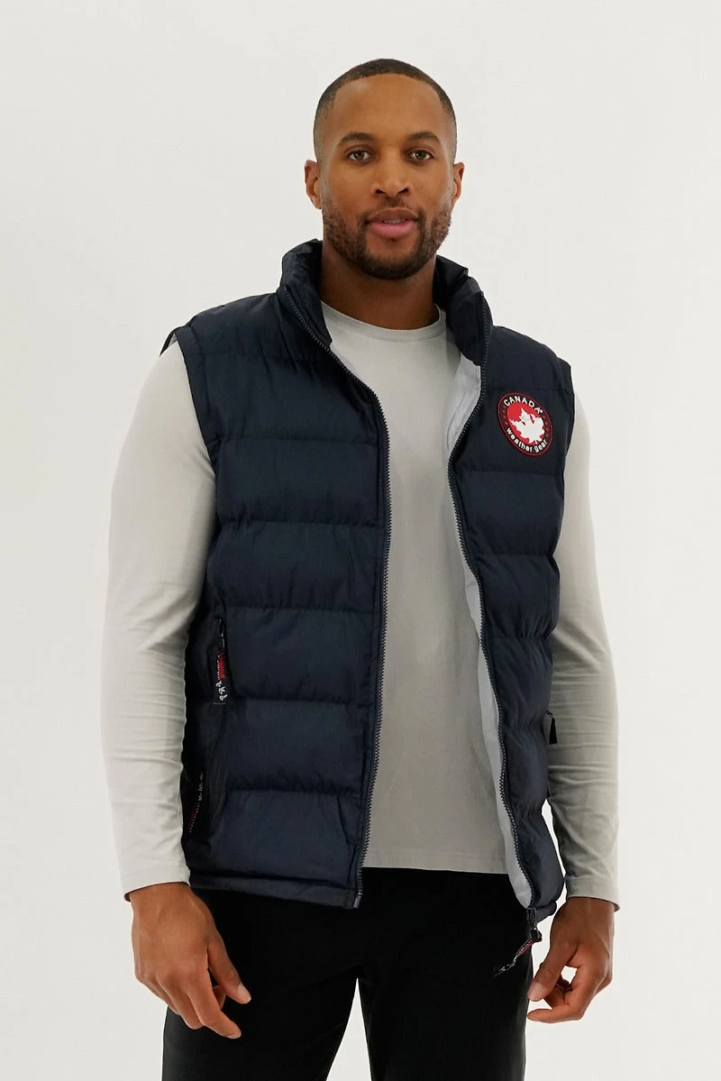 Basic Puffer Vest - Navy
