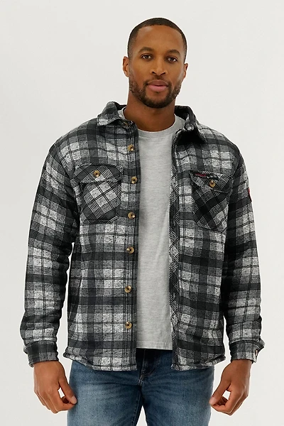 Plaid Lightweight Jacket - Grey