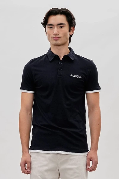 Canada Weather Gear Vintage Short Sleeve Polo Shirt