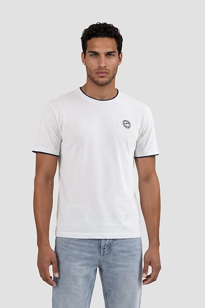 Short Sleeve Logo Tee - White