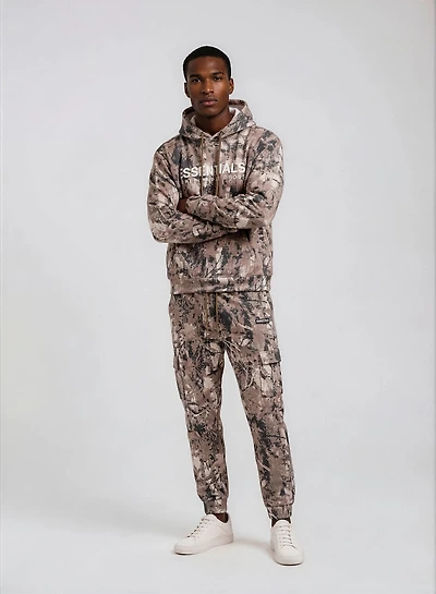 Camouflage Joggers with Patch Pockets