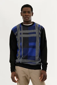 Canada Weather Gear Patterned Crewneck Pullover Sweater