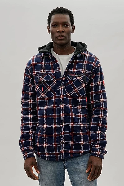Plaid Hooded Lightweight Jacket
