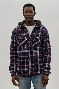 Plaid Hooded Lightweight Jacket