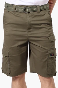 Canada Weather Gear Adventure Bound Belted Cargo Pocket Shorts