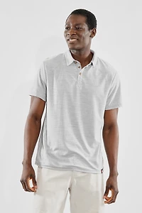 Basic Solid Polo Shirt - Grey