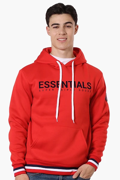Essentials Super Triple Goose Striped Cuff Detail Hoodie