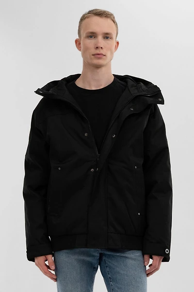 Canada Weather Gear Backpack Strap Bomber Jacket - Black
