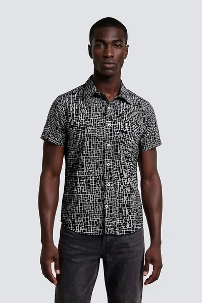 Short Sleeve Button Up Casual Shirt