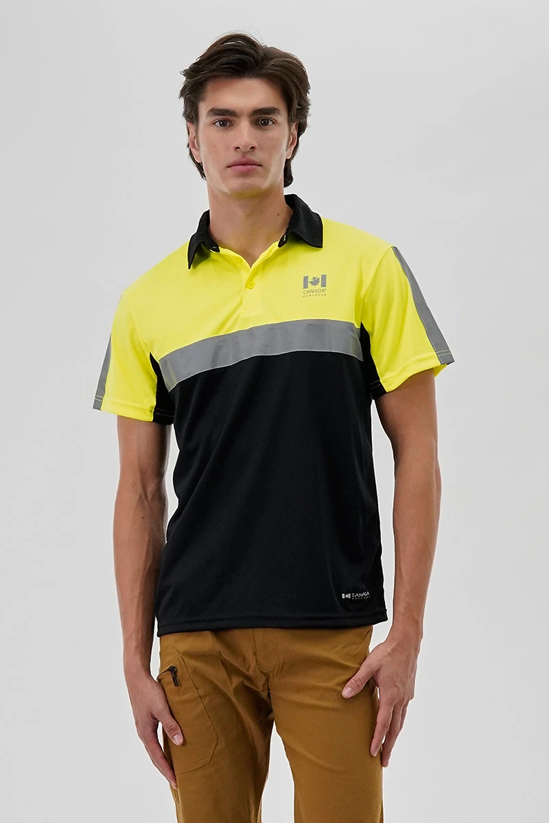 Hi-Vis Short Sleeve Polo Shirt - Yellow