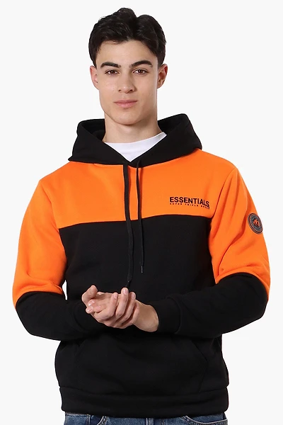 Essentials Super Triple Goose Colour Block Hoodie - Orange